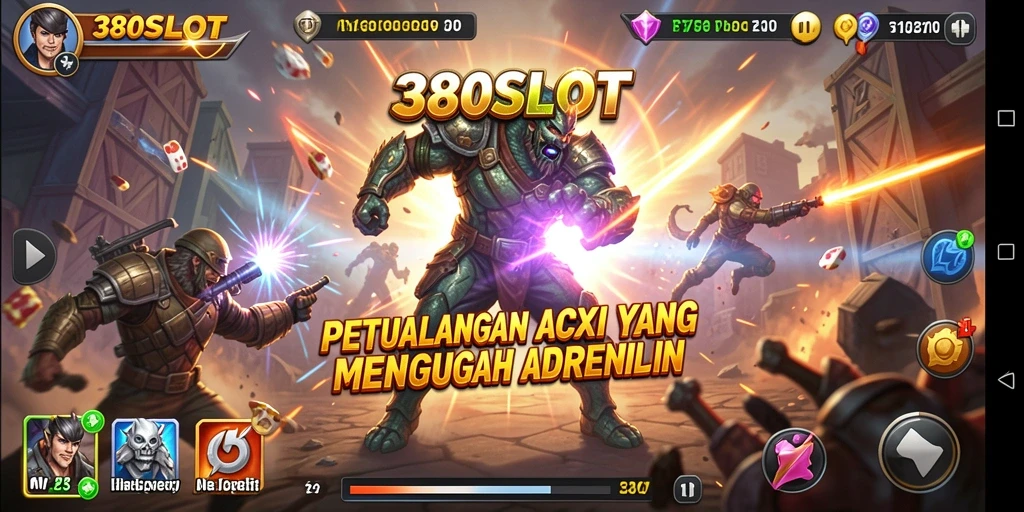 Screenshot 380SLOT menunjukkan aksi mendebarkan dengan efek visual yang menawan.