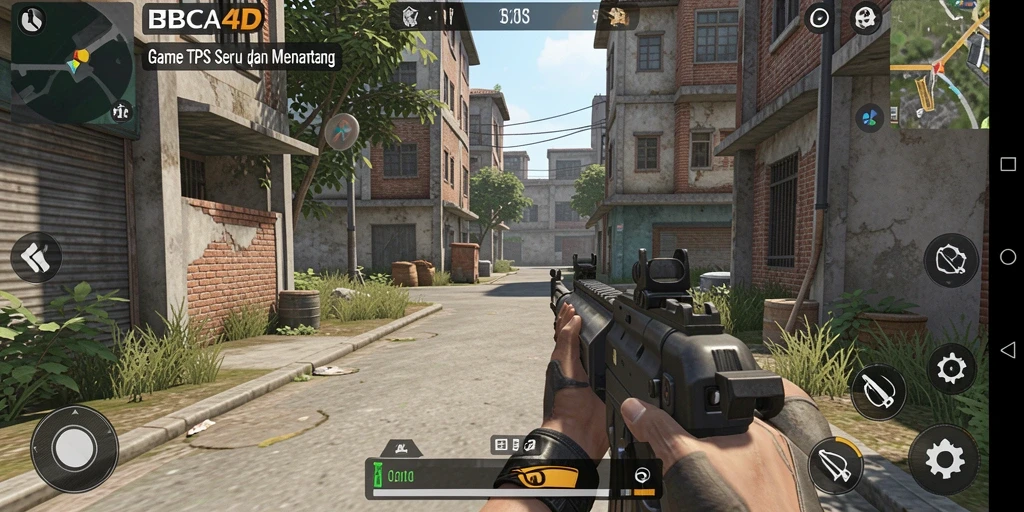 Tampilan gameplay <strong>BBCA4D</strong> yang menegangkan dalam pertempuran TPS.