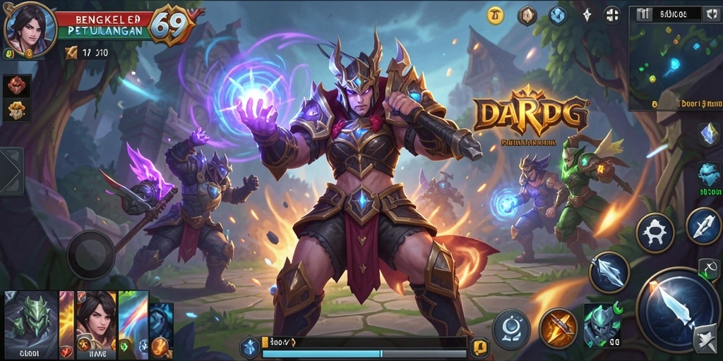 Tampilan gameplay BENGKEL69 menampilkan aksi pertarungan yang mendebarkan.