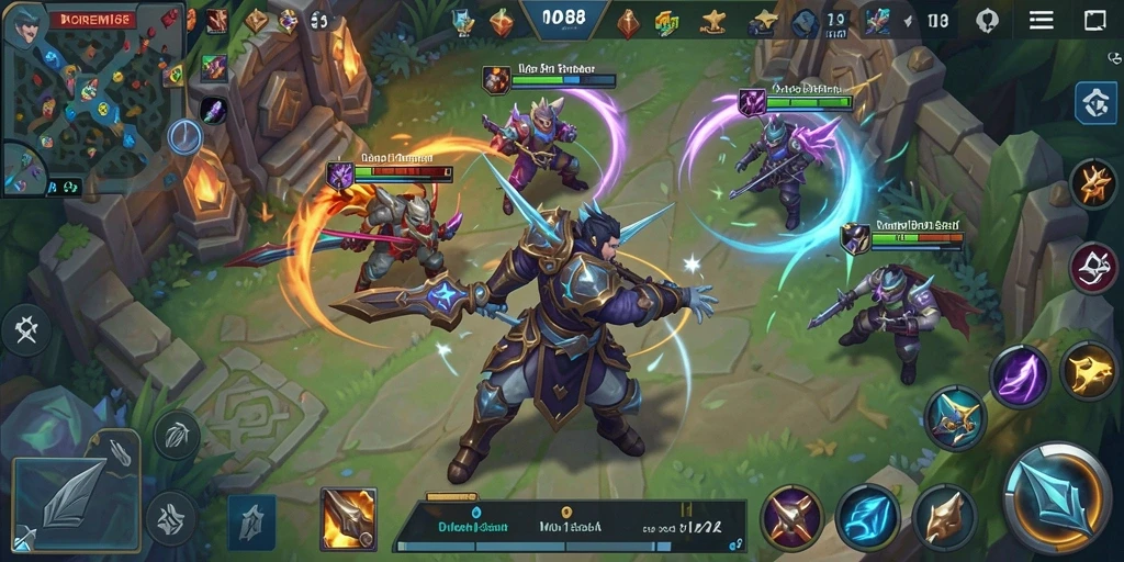 Tampilan gameplay seru DOREMI88 dengan aksi tim yang strategis.