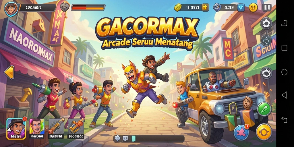 Screenshot GACORMAX menampilkan aksi gameplay Arcade yang mendebarkan.