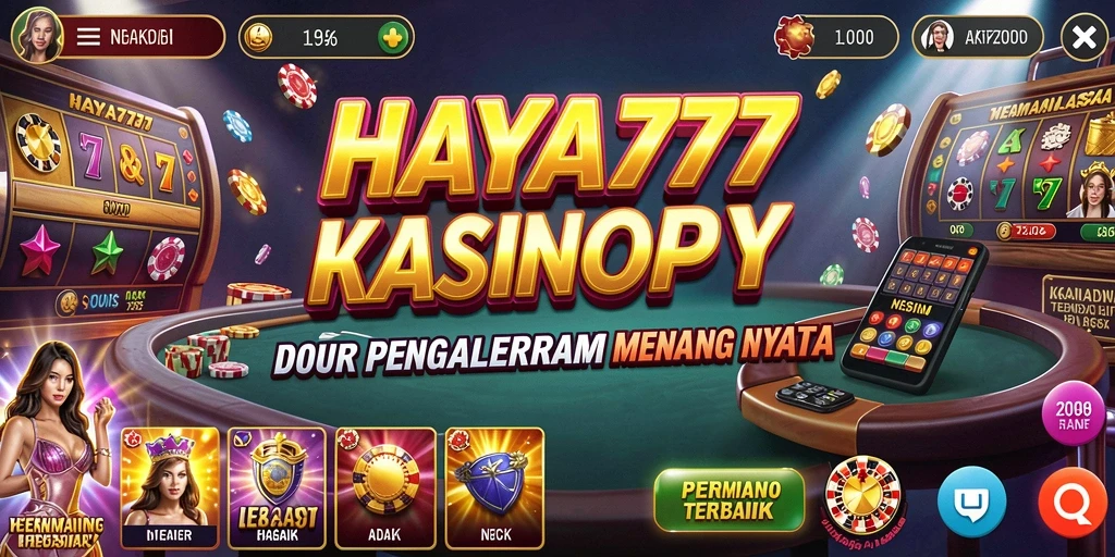 Tampilan gameplay kasino HAYA777 yang menarik dan seru.
