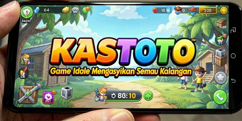 Tampilan gameplay KASTOTO yang menarik dan penuh warna.