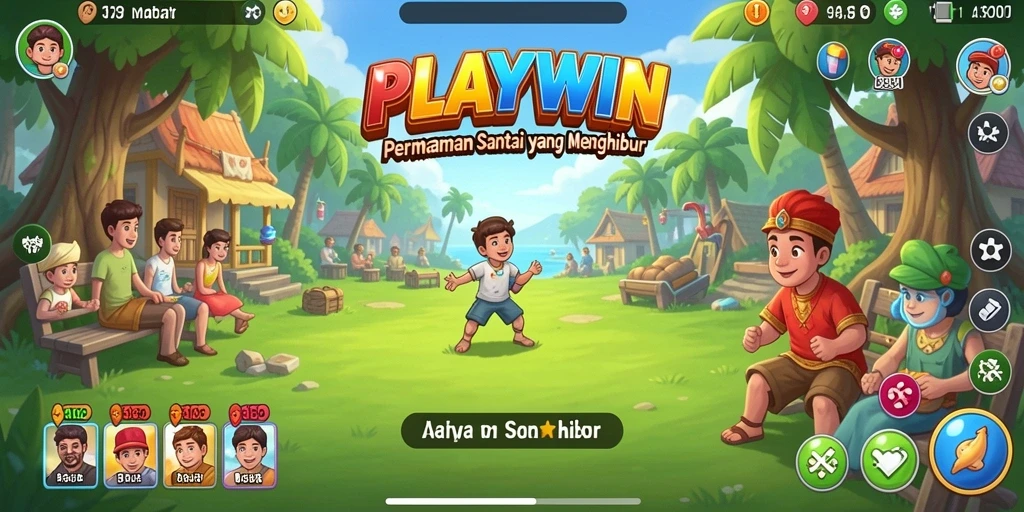 Tampilan gameplay PLAYWIN yang mengasyikkan dan penuh warna.