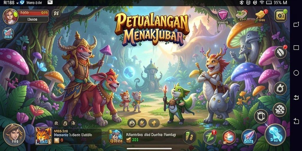 Tampilan gameplay menegangkan dan mendebarkan dalam petualangan RI188.