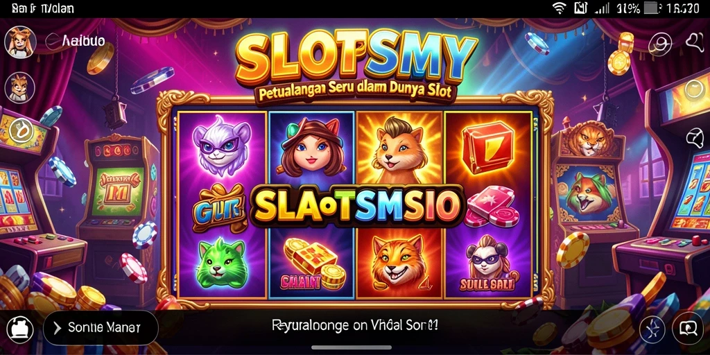 Tangkapan layar SLOTSMY menampilkan keseruan gameplay petualangan slot.