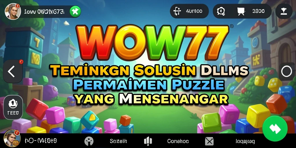 Tampilan gameplay seru dan menantang dari WOW77.