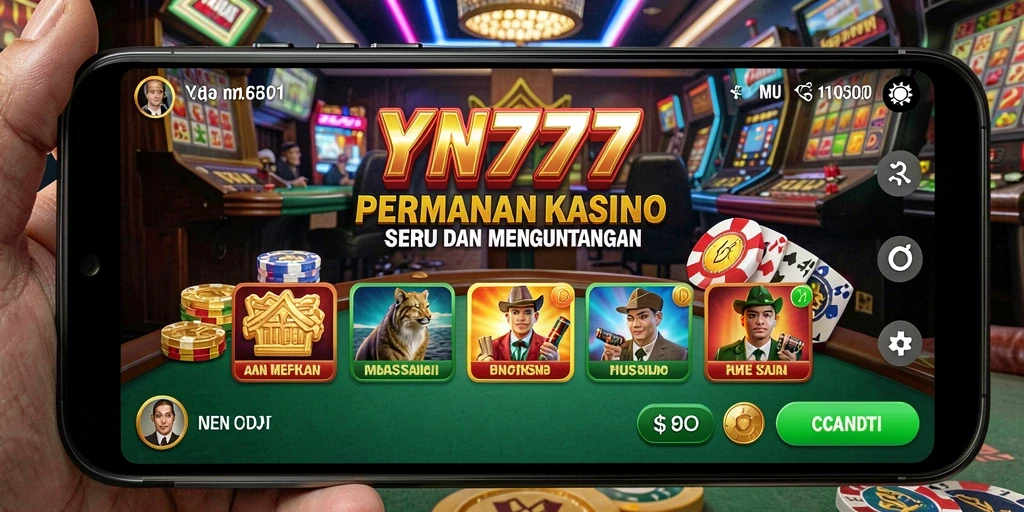 Tampilan gameplay YN777 yang menarik dan mendebarkan di dunia kasino.