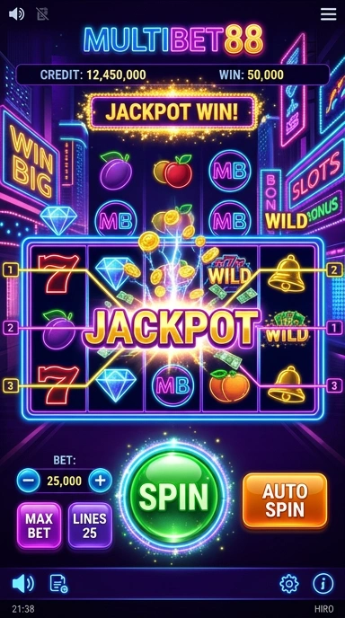 Tampilan utama aplikasi multibet88 dengan navigasi yang mudah.